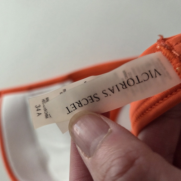 Victoria's Secret VS Push Up Swim Top 34A Orange - Picture 6 of 7